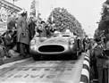 Image: Mercedes-Benz 300 SLR (1955) - Stirling Moss and Denis Jenksinson at the start of the 1955 Mille Migla