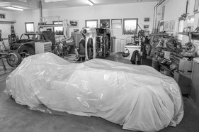 Mercedes-Benz 300 SLR (1955) - das Chassis ist eingepackt (Reparatur/Restaurierung 1996)
