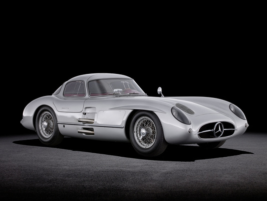 Image: Mercedes-Benz 300 SLR W 196 S Uhlenhaut Coupé (1955) - exhibited at the special "Silver Arrow" show at the Louwman Museum