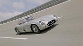 Bild: Mercedes-Benz 300 SLR von 1955 als Uhlenhaut-Coupé bei Testfahrten