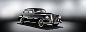 Mercedes-Benz 300 (W 186) (1951) - Studioaufnahme von rechts vorn. (© Mercedes-Benz AG, 2021) Mercedes-Benz 300 (W 186) (1951) - Studioaufnahme von rechts vorn. (© Mercedes-Benz AG, 2021)
