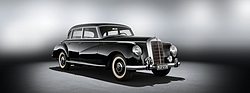 Image: Mercedes-Benz 300 (W 186) (1951) - studio shot from the front right.