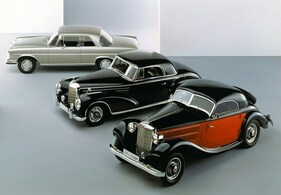 Mercedes-Benz 320 (1938) - Kombi-Coupé W142-I zusammen mit einem 280 SE 3.5 Coupé und einem 300 Sc Coupé