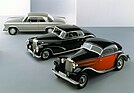 Mercedes-Benz 320 (1938) - Kombi-Coupé W142-I zusammen mit einem 280 SE 3.5 Coupé und einem 300 Sc Coupé