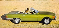 Bild: Mercedes-Benz 350 SL (1971) - am Strand