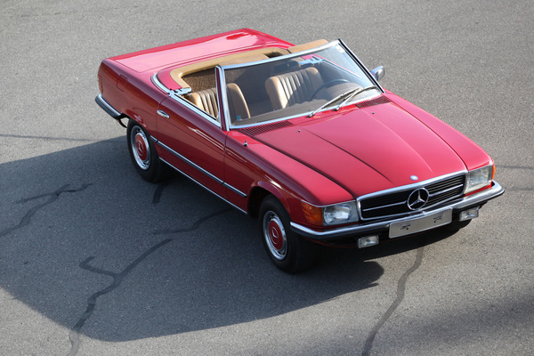 Mercedes-Benz 350 SL (1971) - der R107 liegt bei den H-Kennzeichen-Zulassungen per 2018 auf Platz 3 in Deutschland, bezüglich aller Zulassungen aber auf Platz 3