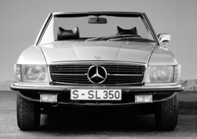 Mercedes-Benz 350 SL (1971) - deutlich stattlichere Front im Vergleich zum Vorgänger 280 SL Pagode