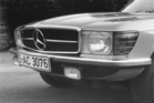 Mercedes-Benz 350 SL (1971) - in Deutschland gelangen serienmässig Zweifaden-Halogenlampen zum Einsatz, in anderen Ländern steht 1971 die Zulassung unmittelbar bevor