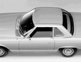 Mercedes-Benz 350 SL (1971) - mit in Wagenfarbe lackiertem Hardtop