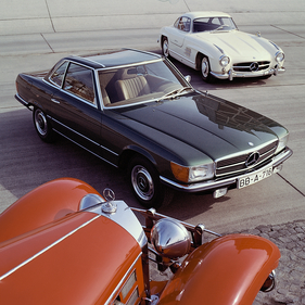 Mercedes-Benz 350 SL (1971) - zwischen den Ahnen 500 K (W107) und 300 SL (W198)