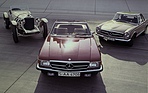 Mercedes-Benz 350 SL (1973) - zusammen mit SSK und 280 SL (R113) Pagode