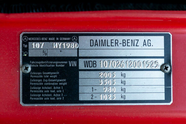 Bild: Mercedes-Benz 450 SLC 5.0 (1980) – aus dem Erstbesitz von Diego Maradona
