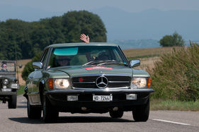 Mercedes-Benz 450 SLC 5.0 Serie 107 (1979) – RAID Suisse-Paris 2013