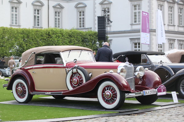 Mercedes-Benz 500 K Cabriolet C (1935) - mit Nummer B4 im Concours d'Elégance an der Schloss Bensberg Classics 2015