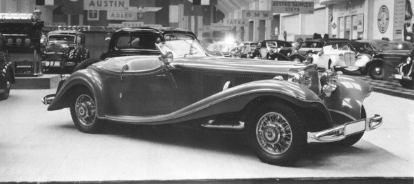 Mercedes-Benz 500 K Roadster (1935) - ausgestellt an der Berliner Automobilausstellung 1935 - als Lot 16 an der Bonhams Chantilly Versteigerung am 3. September 2016