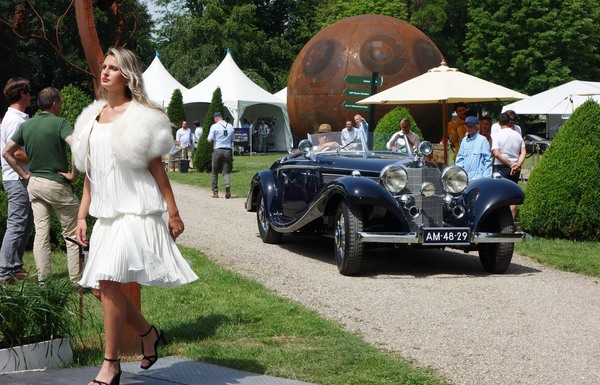 Mercedes-Benz 500 K Special Roadster (1936) in der Klasse "when coachwork becomes art" – Days of Elegance Château St. Gerlach 2022
