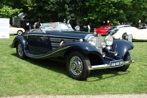 Mercedes-Benz 500 K Special Roadster (1936) in der Klasse "when coachwork becomes art" – Days of Elegance Château St. Gerlach 2022