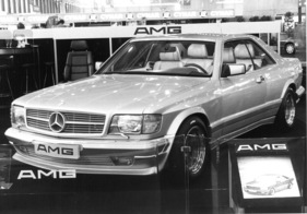 Mercedes Benz 500 SEC AMG - Breitversion von AMG - am Genfer Automobilsalon 1984