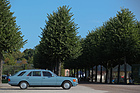 Mercedes-Benz 500 SEL (1982) - eine japanische Bildhauerin liess die W126-Limousine zum Kombi umbauen und in ihrer Lieblingsfarbe lackieren - Classic-Gala Schwetzingen 2018