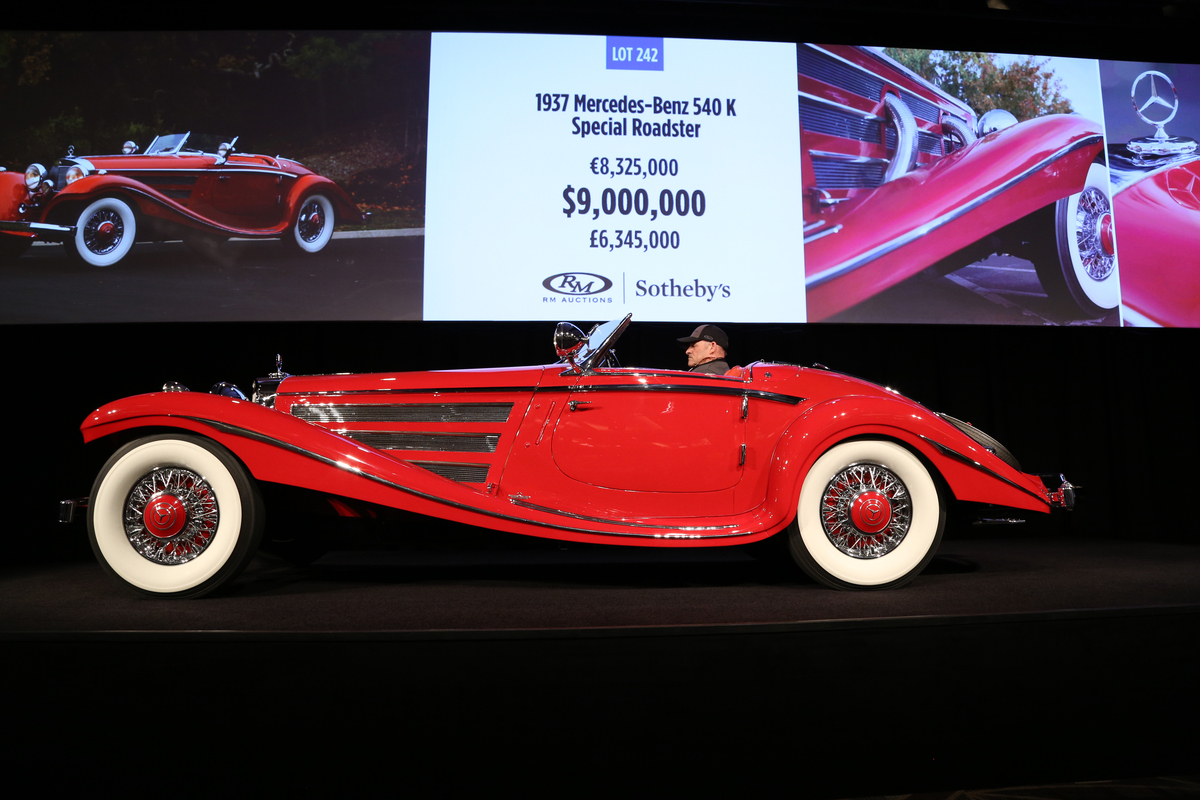 Mercedes-Benz 540 K Special Roadster (1937) - für USD 9,0 Millionen zugeschlagen - RM/Sotheby's Arizona Auction 28./29. Januar 2016