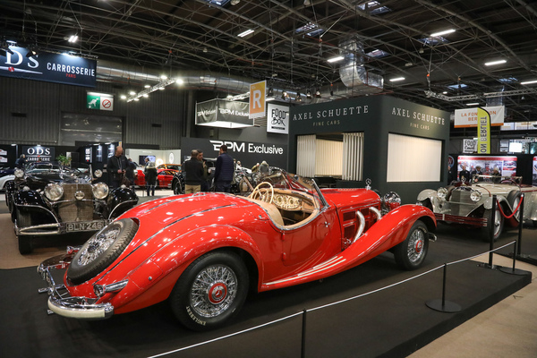 Mercedes-Benz 540 K Spezialroadster (1937) – auf dem Stand von Axel Schütte – Rétromobile Paris 2025
