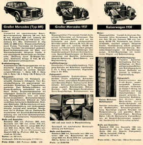 Mercedes-Benz 600 (1963) - Vergleich vom Kaiserwagen zum 600