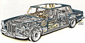 Mercedes-Benz 600 (1964) - Durchsichtszeichnung (© Archiv Automobil Revue) Mercedes-Benz 600 (1964) - Durchsichtszeichnung (© Archiv Automobil Revue)