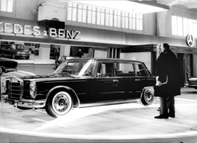 Mercedes Benz 600 (1964) - mit Luftfederung und Höhenregulierung - Genfer Automobilsalon 1964 Mercedes Benz 600 (1964) - mit Luftfederung und Höhenregulierung - Genfer Automobilsalon 1964