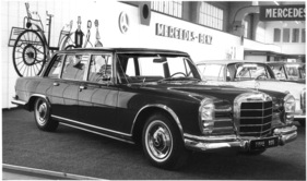 Mercedes-Benz 600 (1967) - 74'00 Franken kostet dieser 2500 kg schwere Elitewagen mit Spitzengeschwindigkeit 205 km/h - Genfer Autosalon 1967