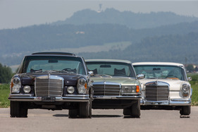 Mercedes-Benz 600 (1967) - der Grosse Mercedes und die beiden kleineren Limousine, die ebenfalls mit dem Motor M 100 ausgerüstet wurden