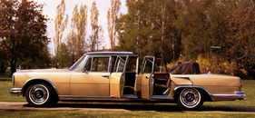Mercedes-Benz 600 (1969) - Der noble Pullmann Lanaulet öffnet sein Verdeck fürs Rampenlicht Mercedes-Benz 600 (1969) - Der noble Pullmann Lanaulet öffnet sein Verdeck fürs Rampenlicht