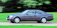 Mercedes-Benz 600 SEC (1992) - Das Design profitierte auch von neuen Farben und einer Akzentuierung der Seitenlinie