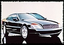 Mercedes-Benz 600 SEC (1992) - Designzeichnung aus dem Jahr 1987, noch relativ weit von der Serienversion weg