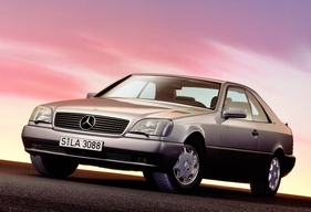 Mercedes-Benz 600 SEC (1992) - Frontpartie mit SL-Kühlermaske, Farbe "Brillantsilber"