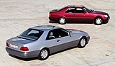 Mercedes-Benz 600 SEC (1992) - und ein 500 SEC in Rot