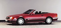 Bild: Mercedes-Benz 600 SL (1992) - mit prägnantem V12-Schriftzug und ohne Dach
