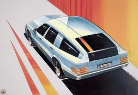 Mercedes-Benz Auto 2000 (1981) - Forschungspersonenwagen von Daimler-Benz - Design-Studie