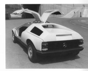 Mercedes-Benz C 101 - Heck und Flügeltüren