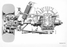 Mercedes-Benz C 101 - Skizze, Hinterachse und Achsaufhängung