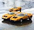 Mercedes Benz C 111 (1969) - drei Generationen, links C111/I von 1969, rechts C111/II von 1970, dahinter die erste Prototypenversion für den C111/I (© Daimler AG, 1969) Mercedes Benz C 111 (1969) - drei Generationen, links C111/I von 1969, rechts C111/II von 1970, dahinter die erste Prototypenversion für den C111/I (© Daimler AG, 1969)