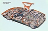 Mercedes Benz C 111 (1970) - Durchsichtszeichnung der Version C111/II (© Daimler AG, 1970) Mercedes Benz C 111 (1970) - Durchsichtszeichnung der Version C111/II (© Daimler AG, 1970)