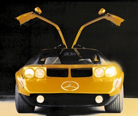 Mercedes Benz C 111 (1970) - die erste Version wurde an der IAA 1969 gezeigt, eine verbesserte Variante am Genfer Autosalon 1970