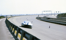 Mercedes-Benz C 111/III Rekordwagen (1969) - auf der Hochgeschwindigkeitsbahn von Nardo