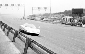 Mercedes-Benz C 111/III Rekordwagen (1969) - bei Versuchs- und Rekordfahrten in Nardo 1978