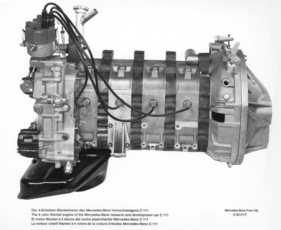 Mercedes-Benz C 111 - Vierscheibenmotor des Versuchswagens