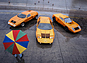 Mercedes-Benz C111-II (1970) - in der Mitte zwischen C111_I von 1969 und frühem Prototypen (rechts) (© Mercedes-Benz AG, 1970) Mercedes-Benz C111-II (1970) - in der Mitte zwischen C111_I von 1969 und frühem Prototypen (rechts) (© Mercedes-Benz AG, 1970)