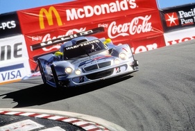 Mercedes-Benz CLK LM (1998) - beim Abschlussrennen zur FIA-GT-Meisterschaft 1998 werden Bernd Schneider und Mark Webber Zweite in Lagona Seca