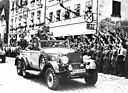 Mercedes-Benz G4 (1938) - Hitler bei einer Parade in Asch am 3. Oktober 1938 anlässlich der Eingliederung des Sudetenlands