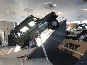 Mercedes-Benz Museum, special exhibition "G-Stories" on the G-Class, October 18, 2019 to April 19, 2020. Exhibition setup.