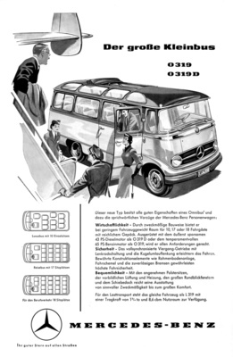 Mercedes-Benz O 319 (1956) - Werbeanzeige - der grosse Kleinbus